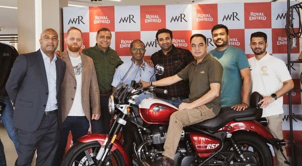 Yadvinder Singh Guleria, CCO of Royal Enfield at the dealership launch