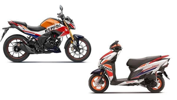 The Repsol Edition of the Dio 125 and Hornet 2.0 get only cosmetic changes over the standard version.