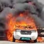 Watch: This small electric hatchback destroyed totally in fire in Bengaluru