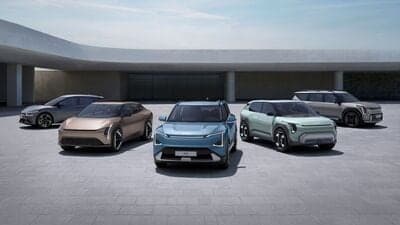 The Kia EV5 electric SUV has been accompanied by the concept versions of the Kia EV3 SUV and EV4 sedan at the global EV Day event.