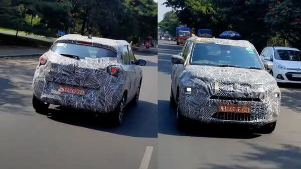 Tata Motors has been spotted testing its upcoming electric SUV Punch. The carmaker is expected to launch the Punch EV, its fourth electric car, soon. (Image courtesy: YouTube/@VipulChavhan)