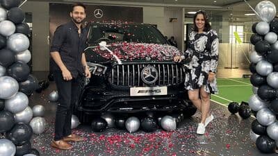 Badminton player Saina Nehwal recently took the delivery of her new Mercedes-AMG GLE 53 priced from  <span class='webrupee'>₹</span>1.61 crore (ex-showroom)