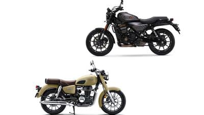 The design of both motorcycles is radically different. 