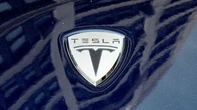 File photo of the company logo a Tesla electric car. Image has been used for representational purpose.