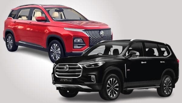 File photo of MG Hector (in Red) and Gloster SUVs.