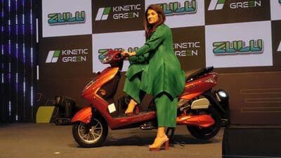 Kinetic Green Zulu is equipped with a 2.27 kWh lithium-ion battery pack mated to a hub electric motor which offers peak power of 2.8 bhp. The EV maker claims that the Zulu electric scooter can run for around 104 kms in a single charge.