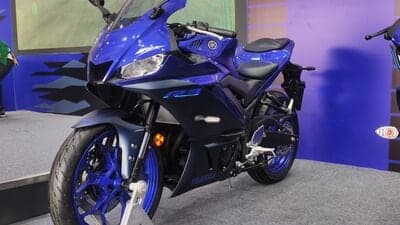 Yamaha R3 and MT-03 were showcased at MotoGP 2023.