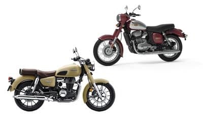 Both motorcycles have a retro design language but the Honda does use some modern bits. 