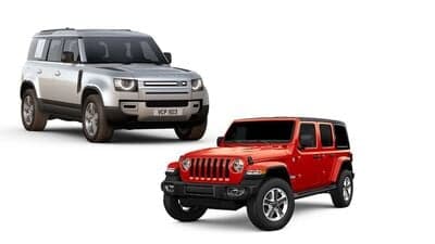 Land Rover Defender and Jeep Wrangler come with off-road features.