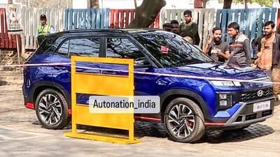 Hyundai Creta N Line will arrive as the sportier avatar of the SUV and it could come powered by a 1.5-litre turbocharged petrol engine alongside a host of cosmetic updates. (Image: Instagram/Autonation_India)