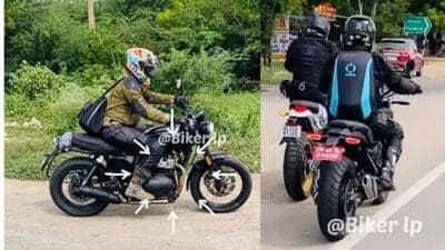 Royal Enfield Hunter 450 and Scram 650 were spotted recently. (Photo courtesy: YouTube/Biker Ip)