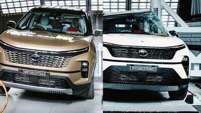 Tata Motors crash test its vehicles at its Integrated Safety Centre within its Pune manufacturing facility
