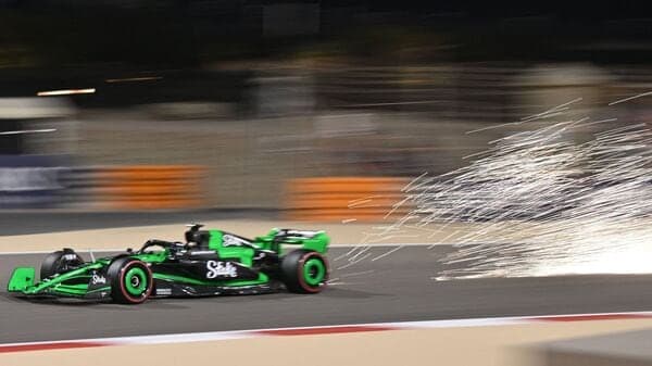 Valtteri Bottas of Kick Sauber team drives during the qualifying session of the Bahrain Formula One Grand Prix.