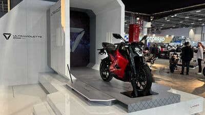 The Ultraviolette F77 on display at Motobike Istanbul 2024 