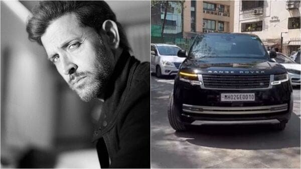 Fighter actor Hrithik Roshan was seen in his brand new Range Rover finished in the shade of Santorini Black