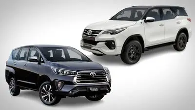 Toyota Innova Crysta (left) and Fortuner have maintained their dominance in their respective segments, This despite several newer players coming in to mount a challenge.