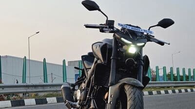 Yamaha MT-03 shares its underpinnings with the YZF-R3.