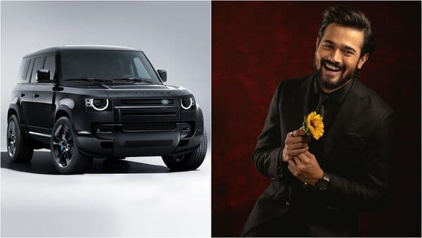The Land Rover Defender has joined popular YouTuber Bhuvan Bam's garage in an all-black paint scheme