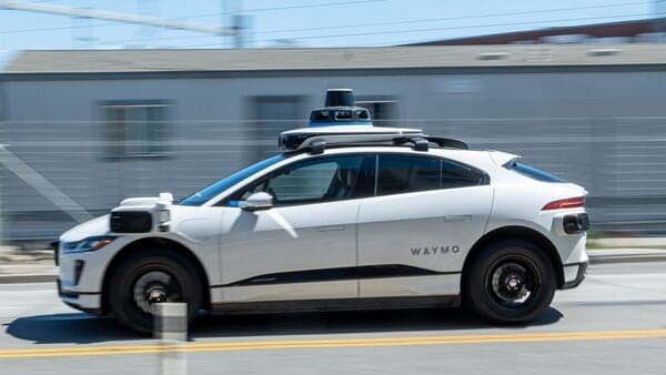 A Waymo autonomous taxi in San Francisco, California, US.