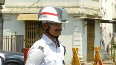 The AC Helmet is reportedly designed by the students of IIM Vadodara and is being used on a trial basis by the Vadodara Traffic Police