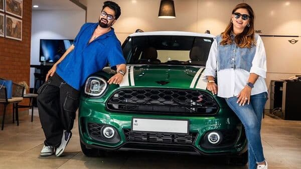 Maniesh Paul recently acquired the MINI Countryman SUV in the British Racing Green paint scheme