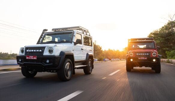 The Force Gurkha continues to have a very strong road presence regardless of whether it is driving forward or just standing still. It continues to be influenced by the Mercedes G Wagon and is appears proud of it.