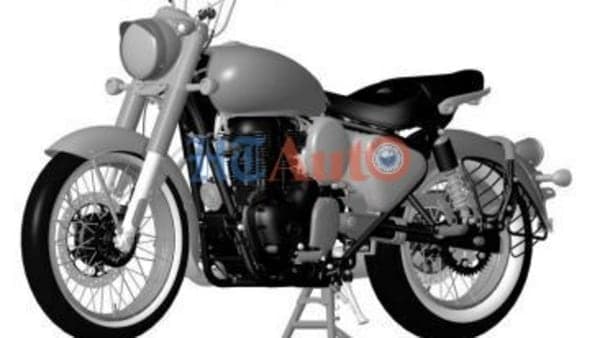 The new motorcycle will share its underpinnings with the Classic 350. 
