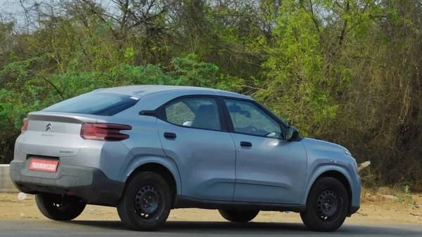 Citroen's upcoming coupe SUV Basalt has been captured testing on Indian roads without any camouflage ahead of its expected launch next month, (Image courtesy: Aravind Ambadan/Facebook)