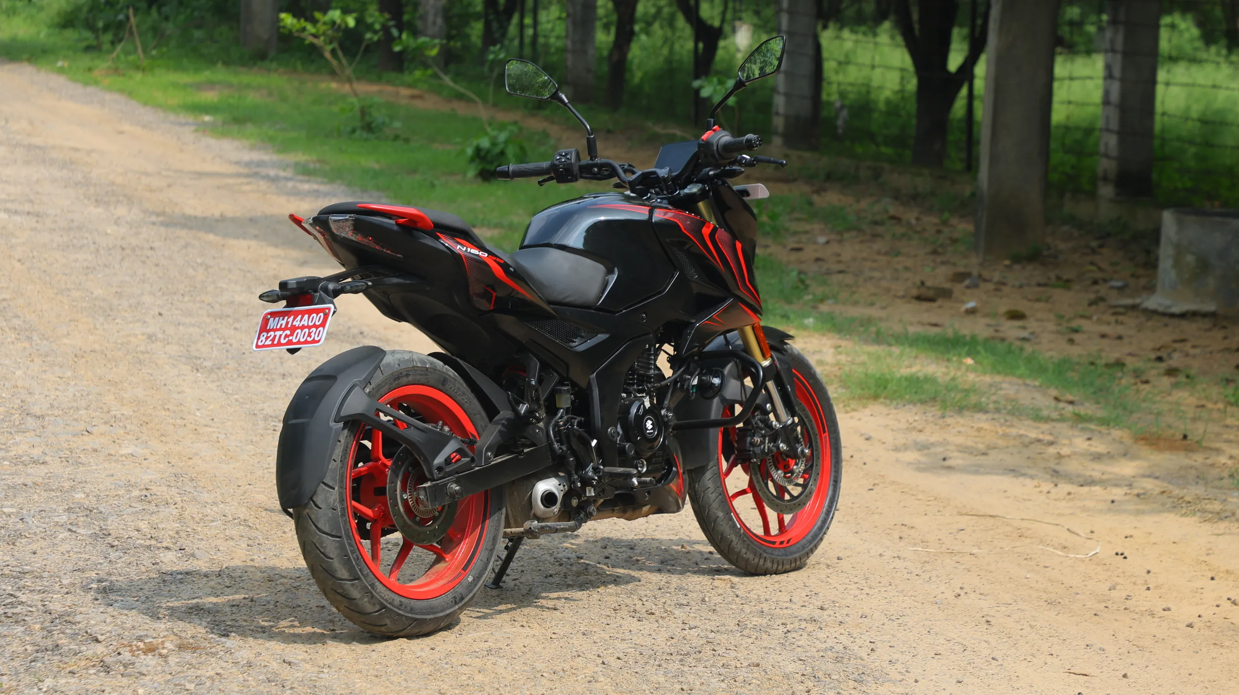 Bajaj Pulsar N160 Rear Right Side View