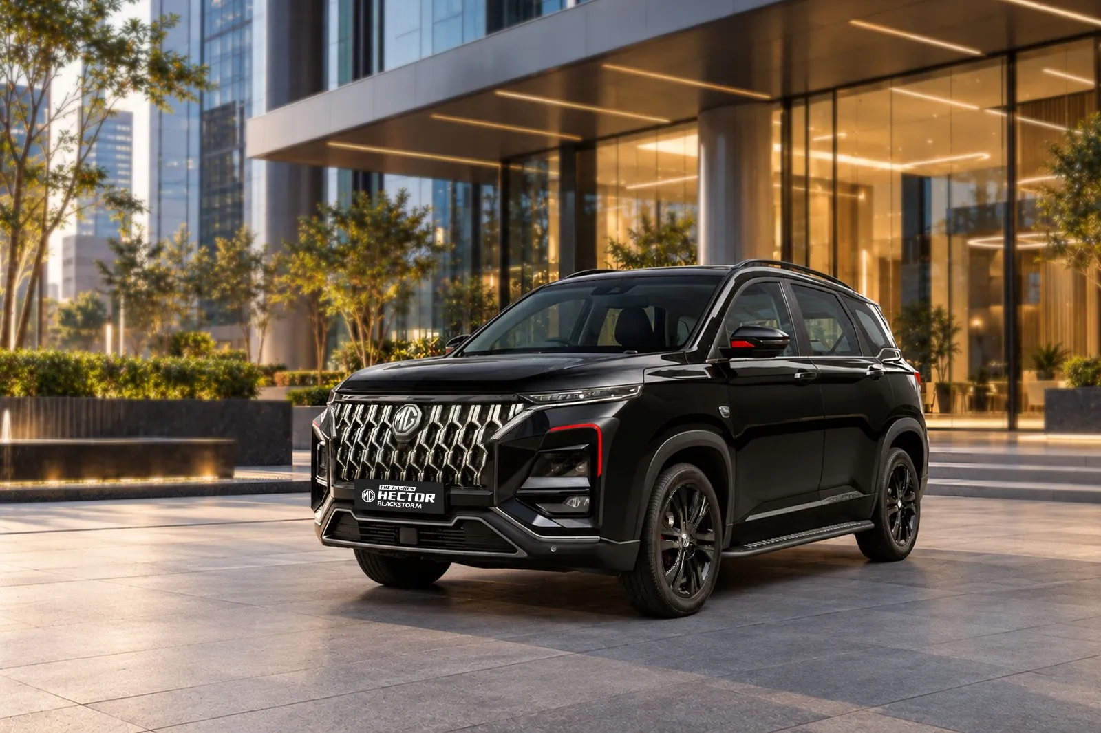 MG Hector Front Left View