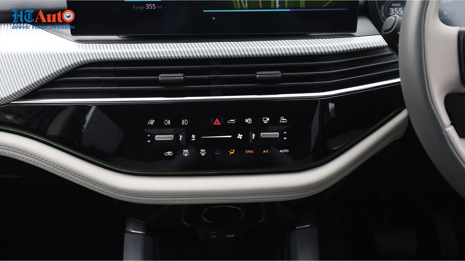 Tata Harrier EV Ac Controller Buttion View