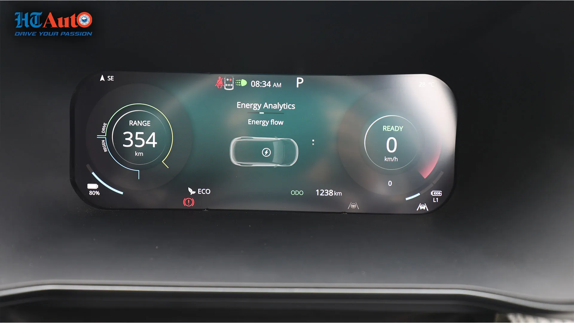 Tata Harrier EV Meter View